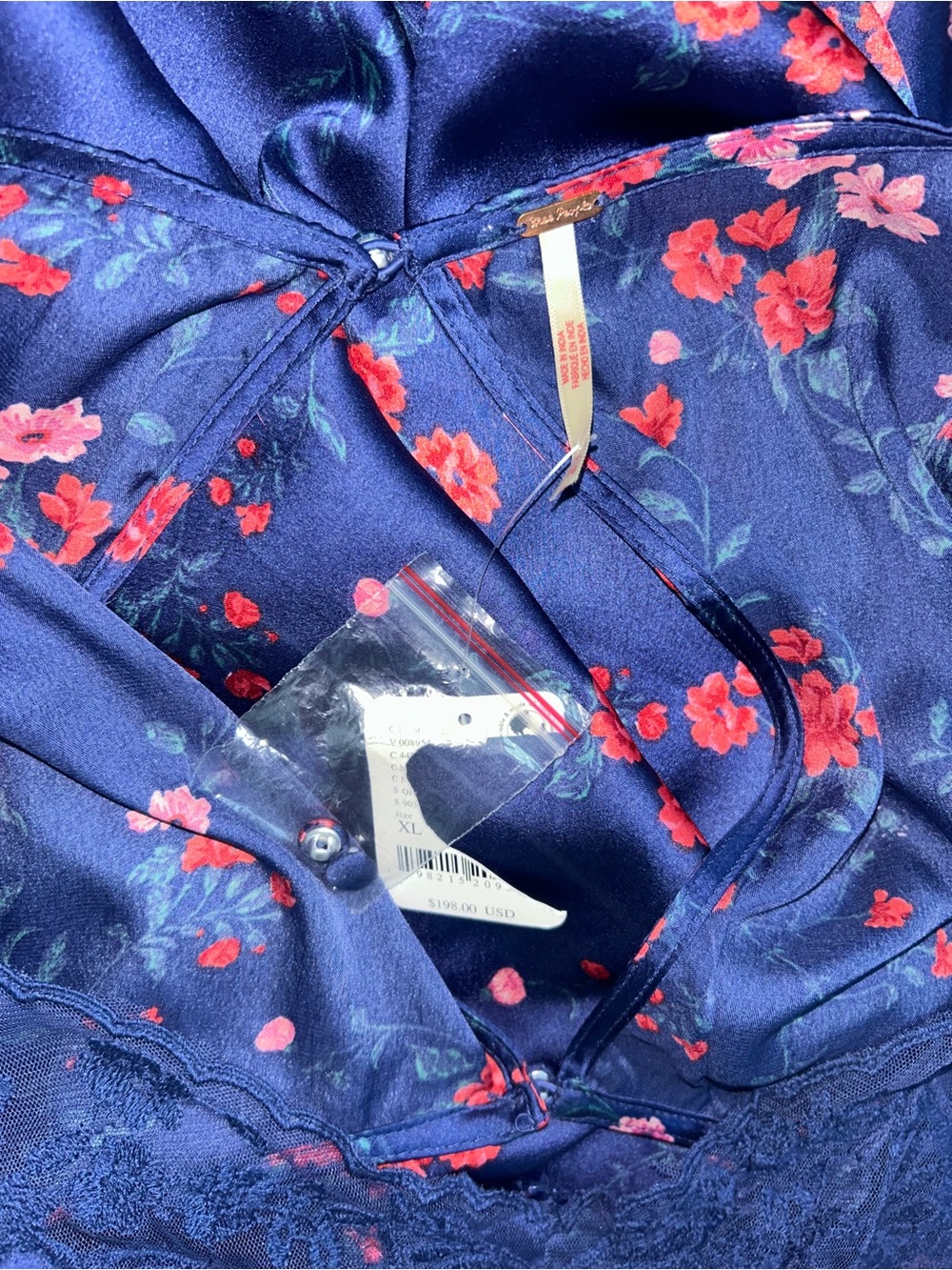 NWT Free People Butterfly Babe Lace Floral Printed Maxi Dress Sz XL - Picture 12 of 14